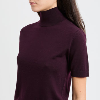 Dolcevita con manica corta Kaos in lana - 8