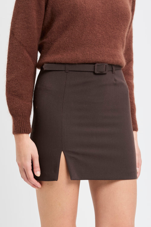 Gonna corta Kaos con spacchi e cintura