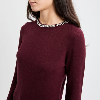 Maglia girocollo Kaos con strass - 7