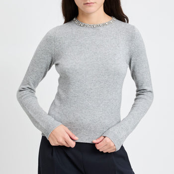 Maglia girocollo Kaos con strass - 9