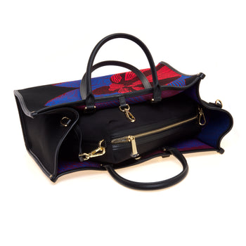 Borsa My Best Bag Atena-Biophilia in tessuto jaquard (misura grande) - 4