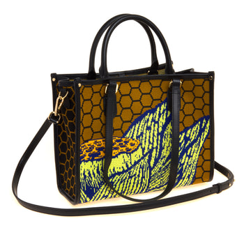 Borsa My Best Bag Atena-Biophilia in tessuto jaquard (misura piccola) - 4