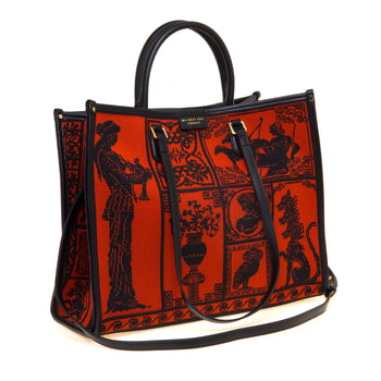 Borsa My Best Bag Atena-Agorà in tessuto jaquard (misura grande) - 4