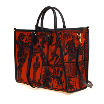 Borsa My Best Bag Atena-Agorà in tessuto jaquard (misura grande) - 5