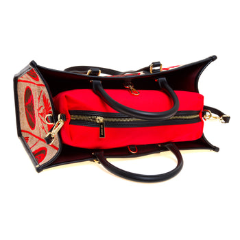 Borsa My Best Bag Atena-Libery in rafia ricamata (misura grande) - 3