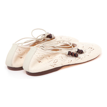 Ballerina Alohas "Rosemary" in crochet con allacciatura in caviglia - 3