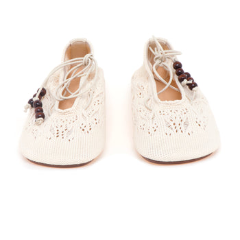 Ballerina Alohas "Rosemary" in crochet con allacciatura in caviglia - 5