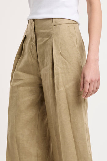 Semicouture pantalone Pureza in lino - 7