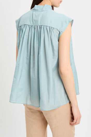 Blusa Semicouture Rachel in mussola di miisto cotone - 5
