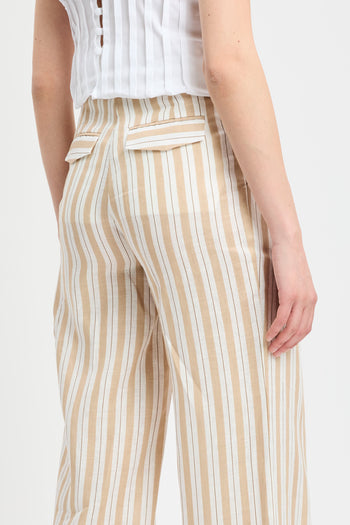 Pantalone Cressidra di Semicouture a righe in cotone - 6