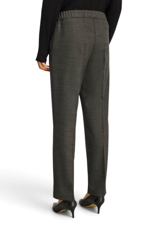 Pantalone Semicouture Alfie in flanella con elastico in vita - 2