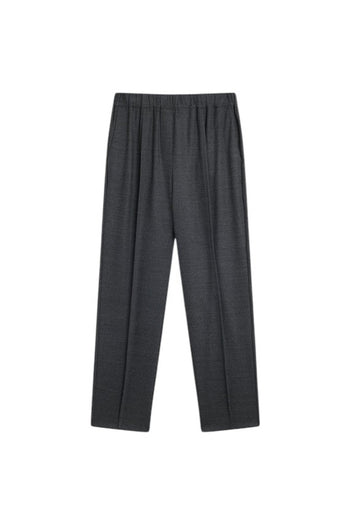 Pantalone Semicouture Alfie in flanella con elastico in vita - 4