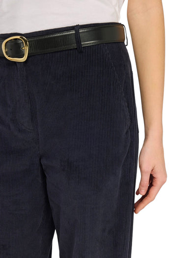 Pantalone Semicouture Quennie in velluto a coste - 3