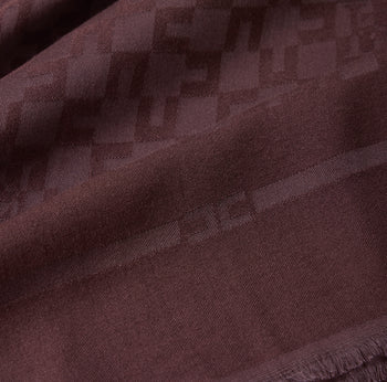 Sciarpa quadrata Elisabetta Franchi in misto viscosa con pattern logo - 3