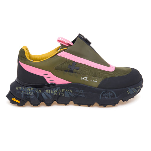 Sneaker slip-on Premiata Sciliard in tessuto con zip