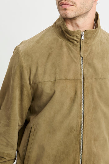 Bomber People Of SHibuya in pelle scamosciata - 3