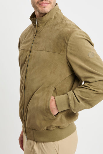 Bomber People Of SHibuya in pelle scamosciata - 6