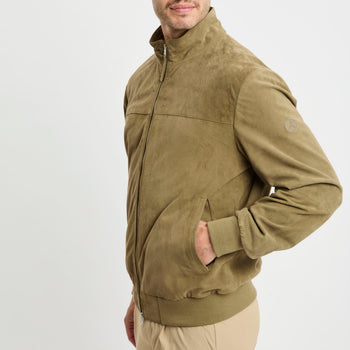 Bomber People Of SHibuya in pelle scamosciata - 7