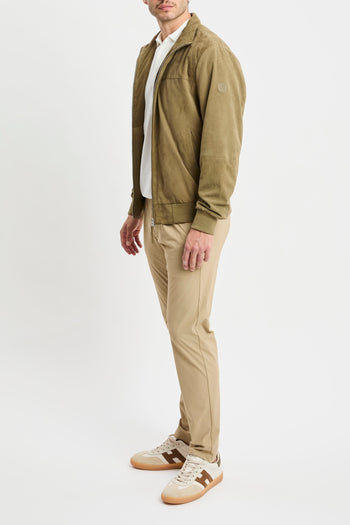 Bomber People Of SHibuya in pelle scamosciata - 9