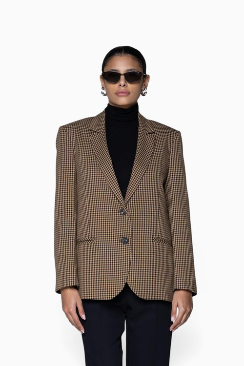 Giacca monopetto Kaos con motivo mini check