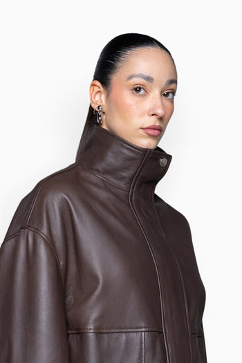Kaos - Giacca bomber in vera pelle - 3