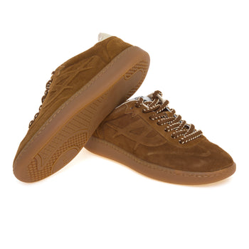 Sneaker Ash Siena in camoscio con fondo miele - 4