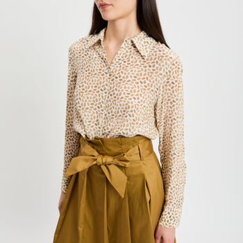 Camicia Kaos in viscosa con stampa macula - 7