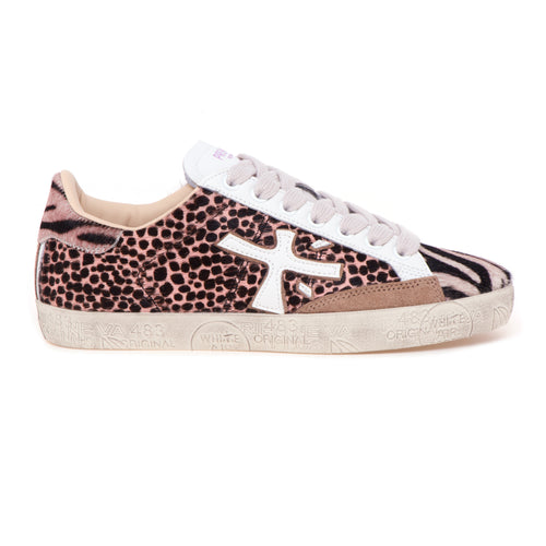 Sneaker Premiata Steven in cavallino animalier - 1