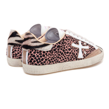 Sneaker Premiata Steven in cavallino maculato e zebrato - 3