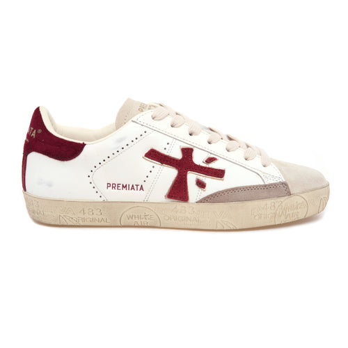 Sneaker Premiata Steven in pelle e camoscio
