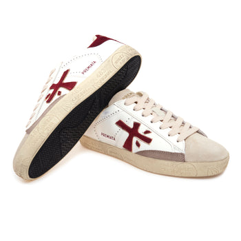 Sneaker Premiata Steven in pelle e camoscio - 4