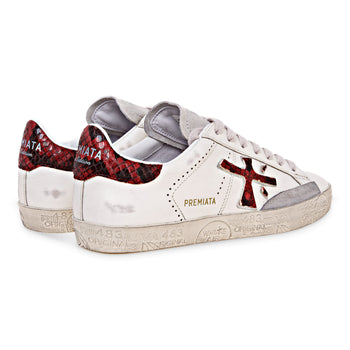 Sneaker Stevend in pelle con inserti in pelle stampa pitone - 3