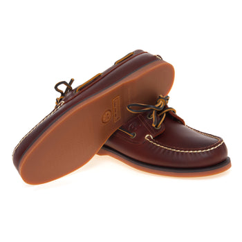 Scarpa da barca Timberland Classic 2-eye in pelle con suola in gomma - 4