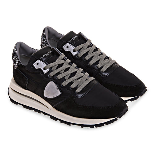 Sneaker Philippe Model Tropez Haute in camoscio e mesh - 2