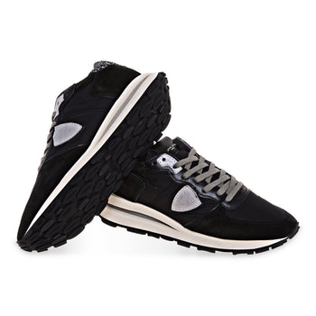 Sneaker Philippe Model Tropez Haute in camoscio e mesh - 4