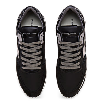 Sneaker Philippe Model Tropez Haute in camoscio e mesh - 5