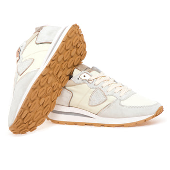 Sneaker Philippe Model Tropez Haute in camoscio e tessuto - 4