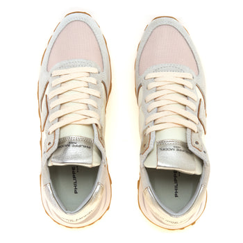Sneaker Philippe Model Tropez High in camoscio e tessuto con dettagli metallici - 5