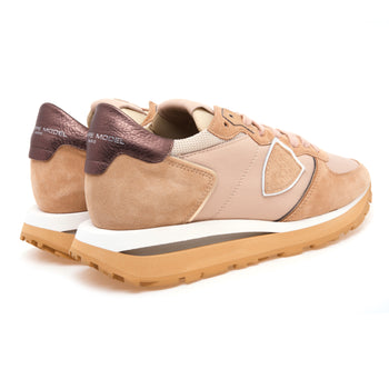 Sneaker Philippe Model Tropez Haute in camoscio e tessuto - 3