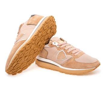 Sneaker Philippe Model Tropez Haute in camoscio e tessuto - 4