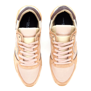 Sneaker Philippe Model Tropez Haute in camoscio e tessuto - 5