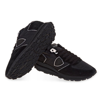 Sneaker Philippe Model Tropez Haute in camoscio e nylon - 4