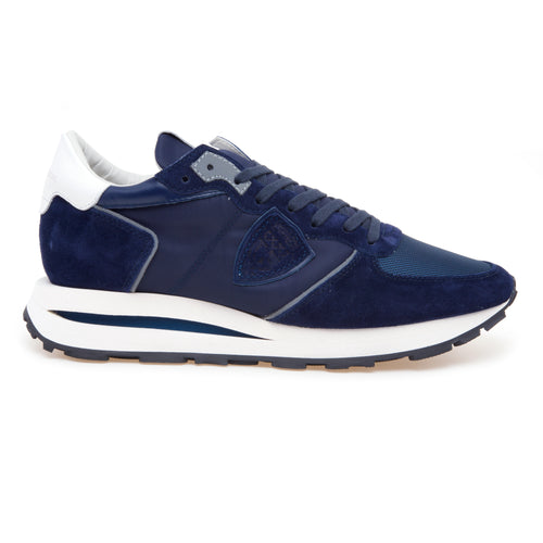 Sneaker Philippe Model Tropez Haute in pelle, camoscio e tessuto
