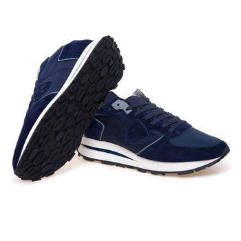 Sneaker Philippe Model Tropez Haute in pelle, camoscio e tessuto - 4