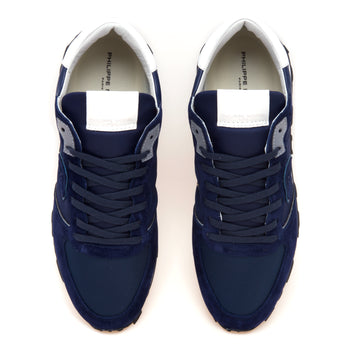 Sneaker Philippe Model Tropez Haute in pelle, camoscio e tessuto - 5