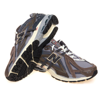 Sneaker New Balance 1906A in ecopelle, mesh e camoscio a pannelli sovrapposti - 4