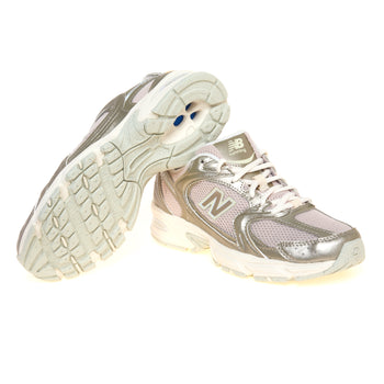 Ginnica New Balance 530 in ecopelle laminata e tessuto - 4