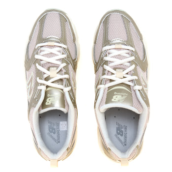 Ginnica New Balance 530 in ecopelle laminata e tessuto - 5