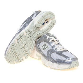 Ginnica New Balance 530 in ecopelle laminata e tessuto - 4