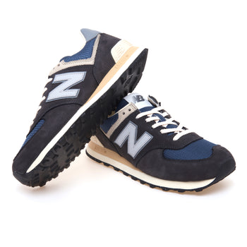 Sneaker New Balance 574 in nabuck e tessuto - 4